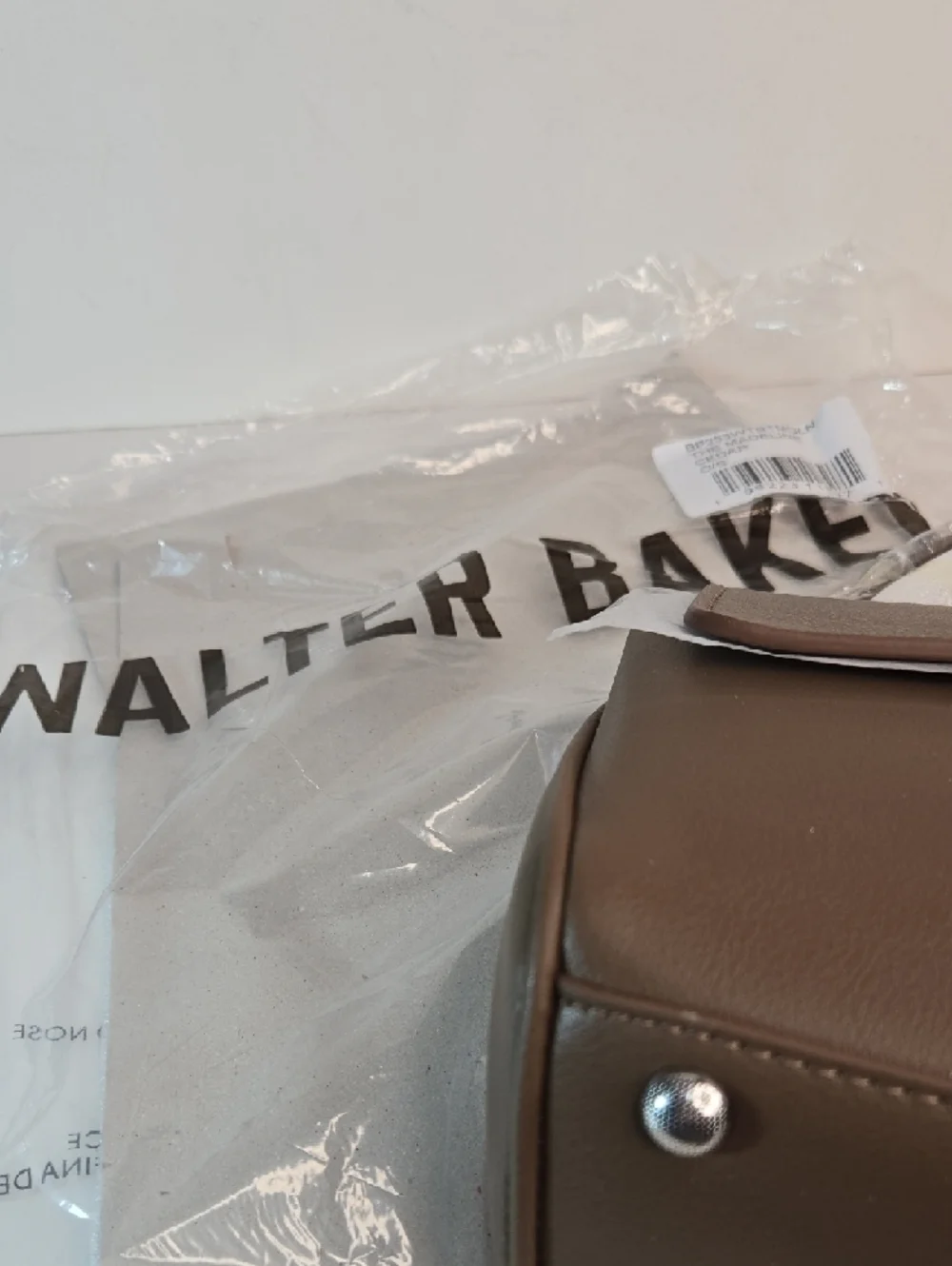 Walter Baker Madeline Bag Handbag Purse Vegan Leather Petite Tan Brown NWT